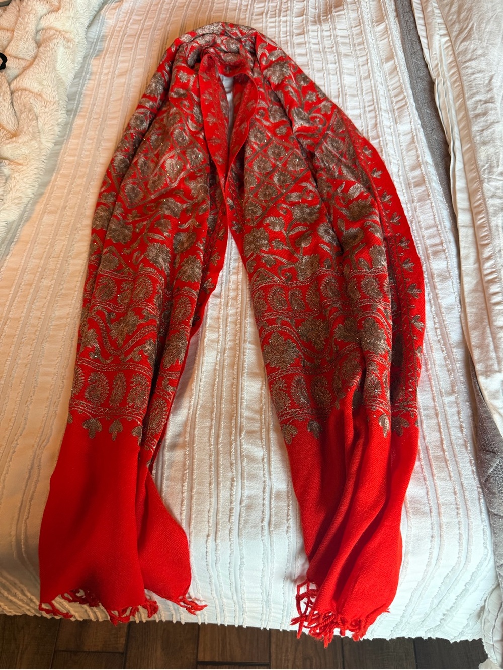 Jacquard Pashmina Style Shaw/Wrap/long scarf - Picture 7 of 7